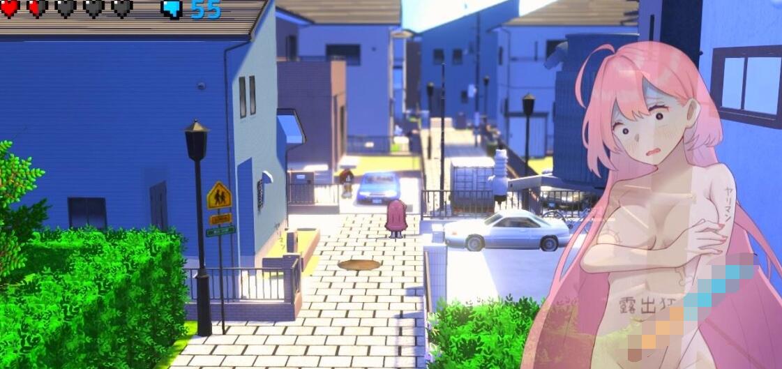 【PC/2D/潜行ACT/中文】全果徘徊的女子大学生~害羞的椎名酱V1.10DL官中【800M】